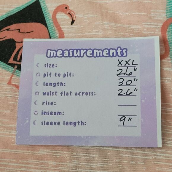 URBAN PIPELINE Flamingo Print Button Down Shirt XXL Short Sleeve Cotton Resort - Picture 2 of 7